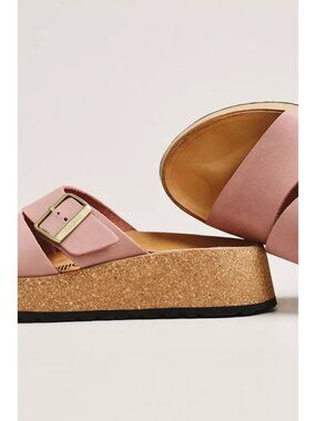 BNIB Almina Nubuck Leather in Color Pink Clay, size 41